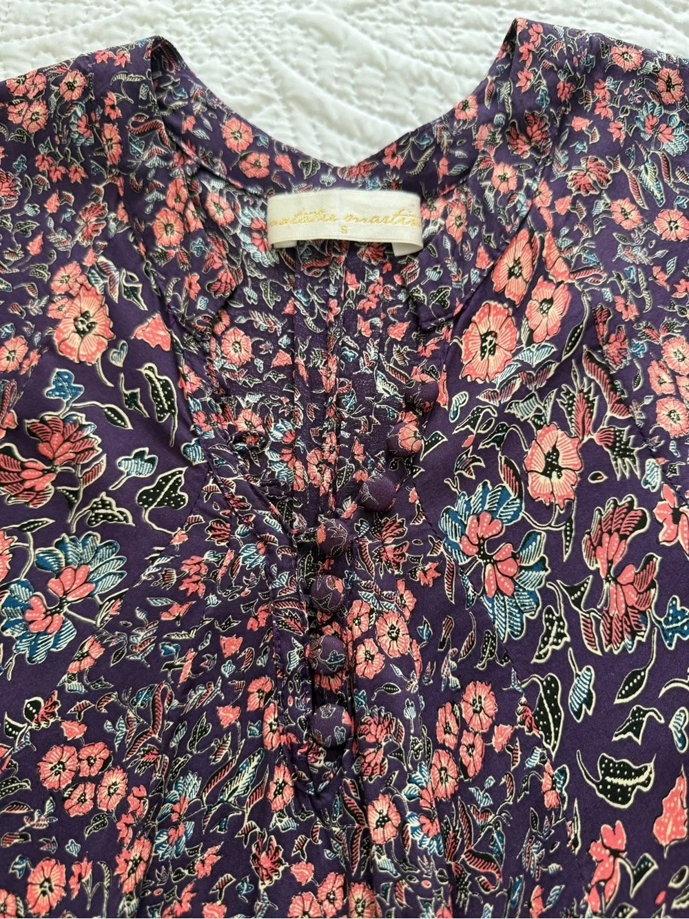 Natalie Martin Fiore Maxi Aubergine Floral S - Picture 9 of 10